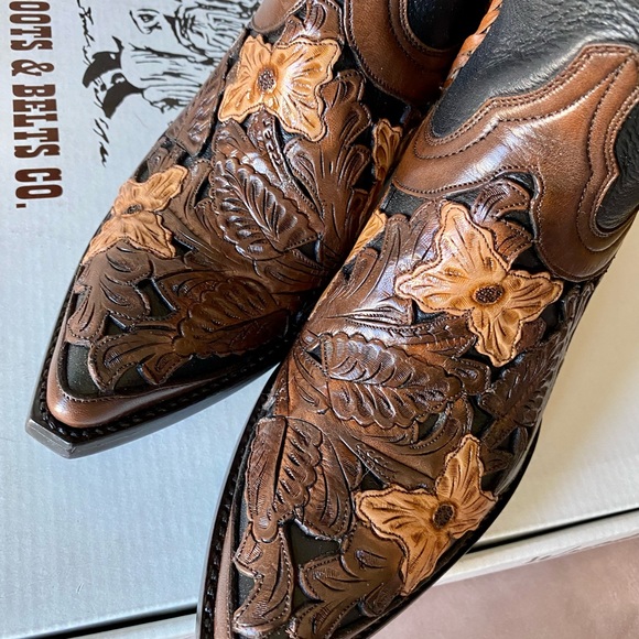 Old Gringo Wyoming Rare Hand Tooled Western Boot in Size 7. NIB - Picture 6 of 14